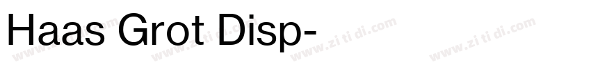 Haas Grot Disp字体转换 Haas Grot Disp字体转换